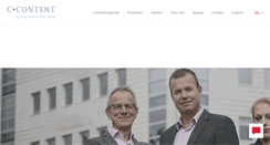 Desktop Screenshot of c-content.nl