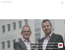 Tablet Screenshot of c-content.nl
